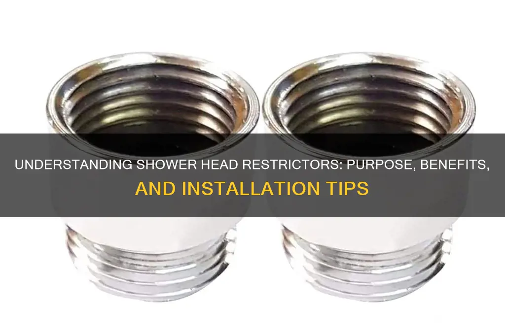 what is a shower head restrictor