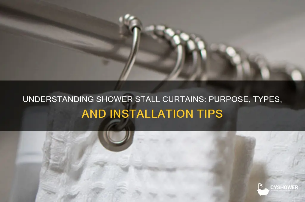 what is a shower stall curtain
