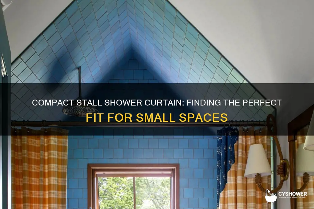 what is a small shower curtain for a stall called