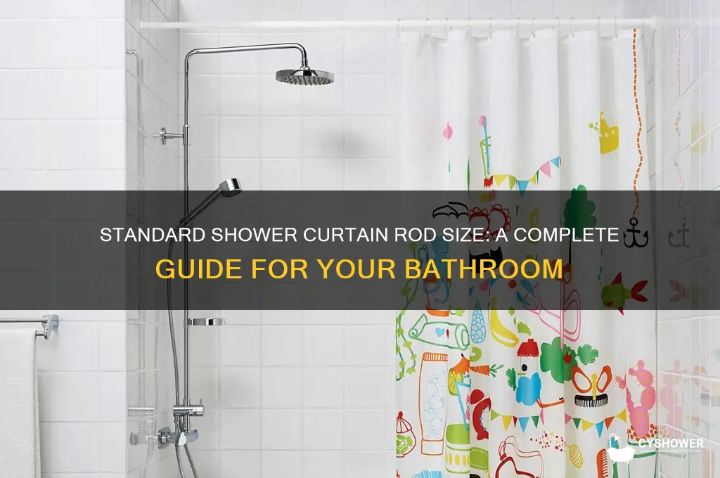 what is a standard shower curtain rod size