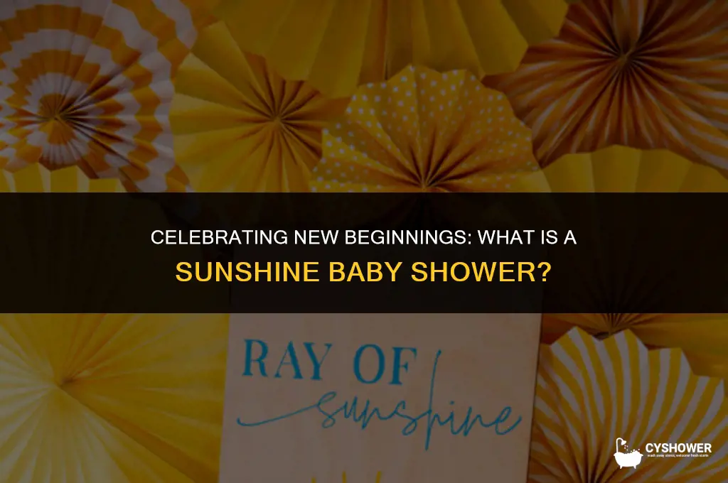 what is a sunshine baby shower