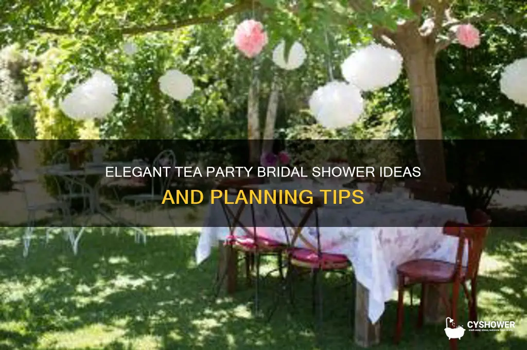what is a tea party bridal shower