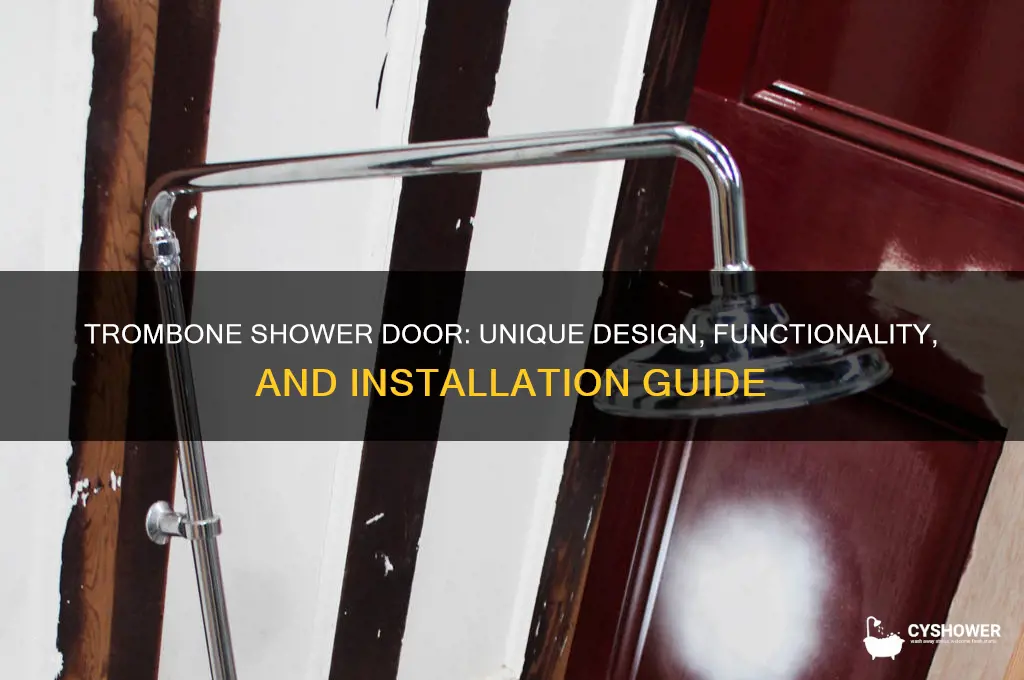 what is a trombone shower door