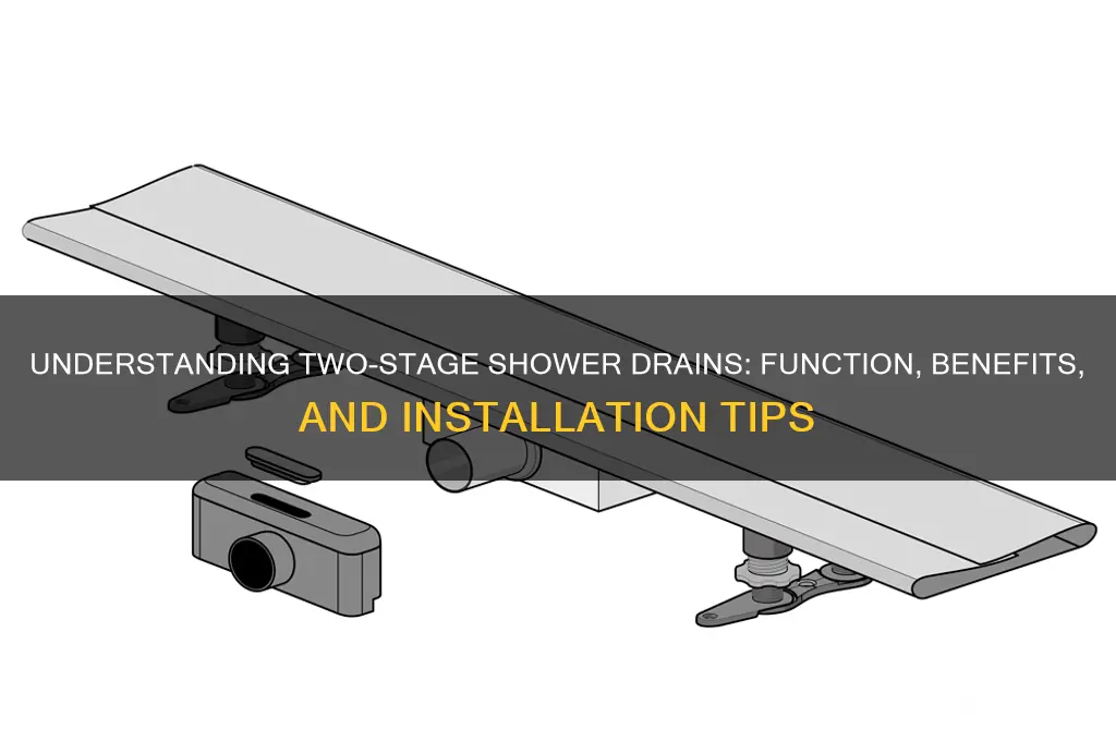 what is a two stage shower drain