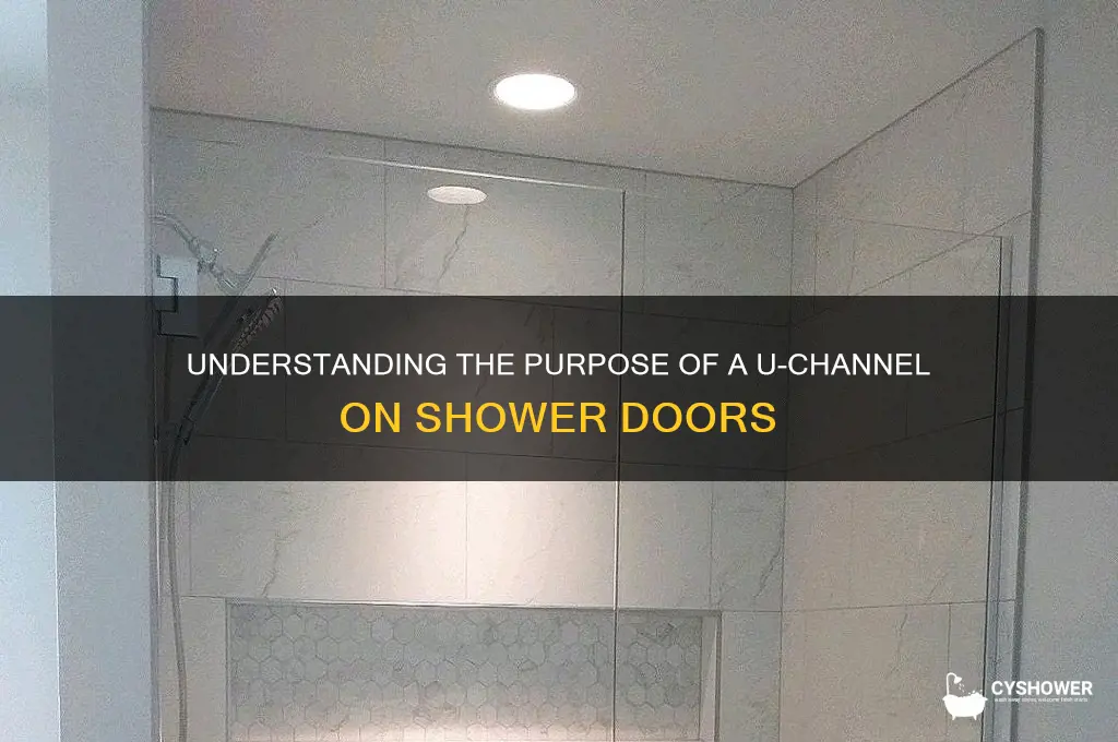 what is a u channel on a shower door for