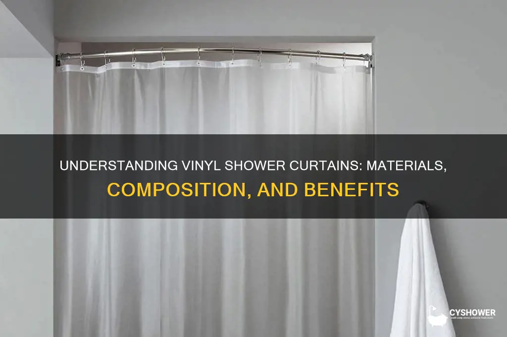 what is a vinyl shower curtain made of