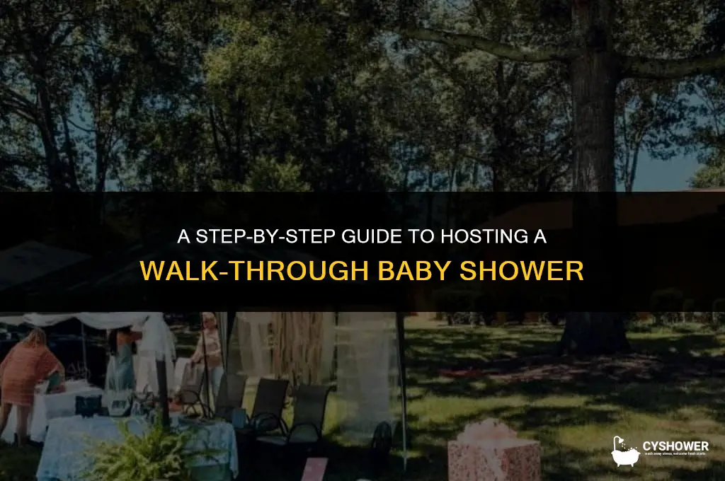 what is a walk through baby shower
