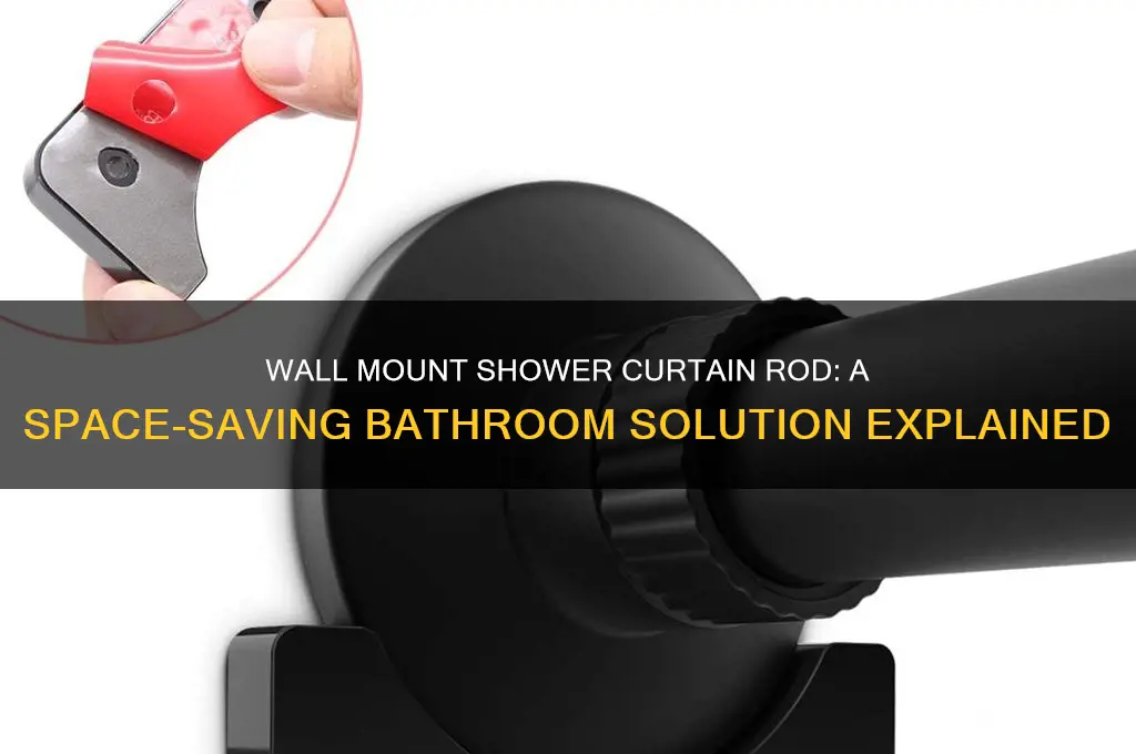 what is a wall mount shower curtain rod
