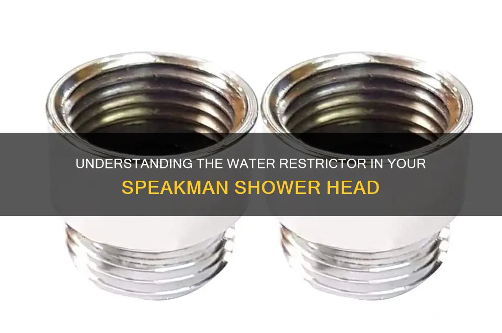what is a water restrictor on a speakman shower head