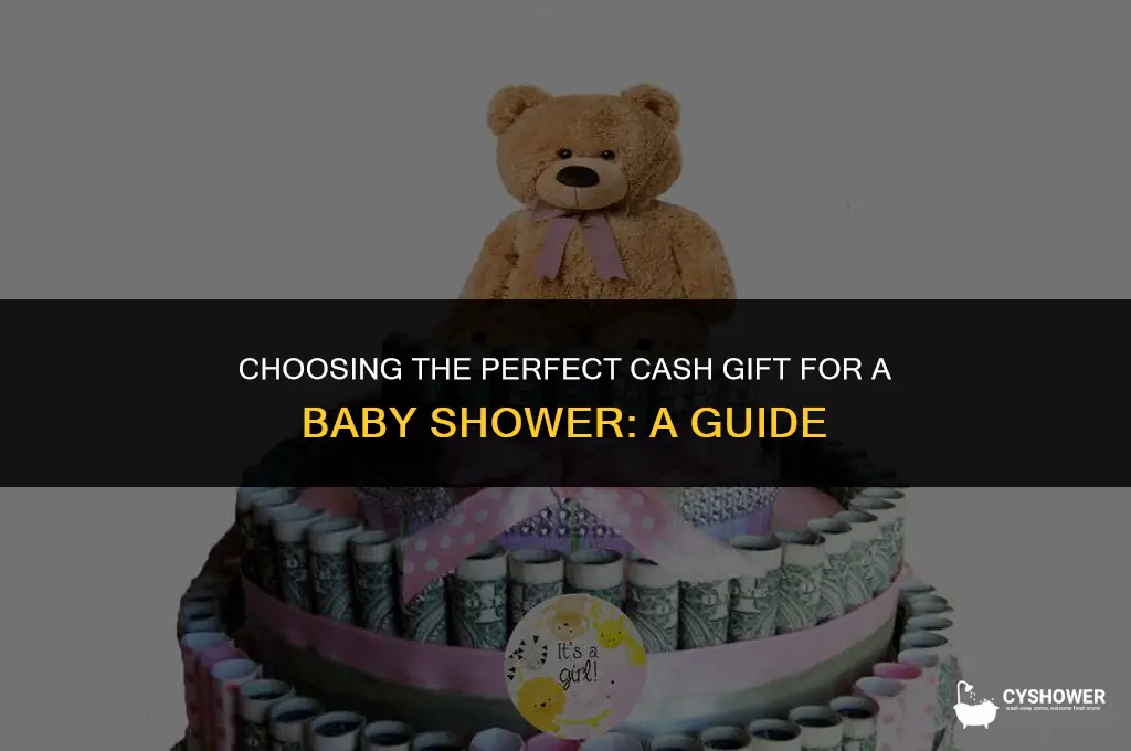 what is an appropriate cash gift for a baby shower