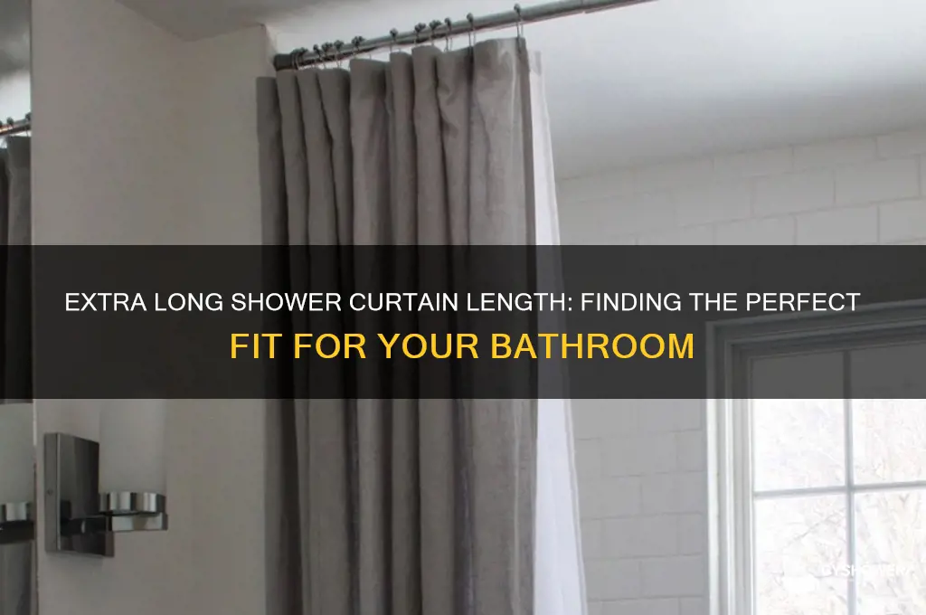 what is an extra long shower curtain length
