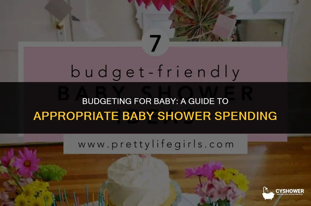 what is apropriate to spend for a baby shower