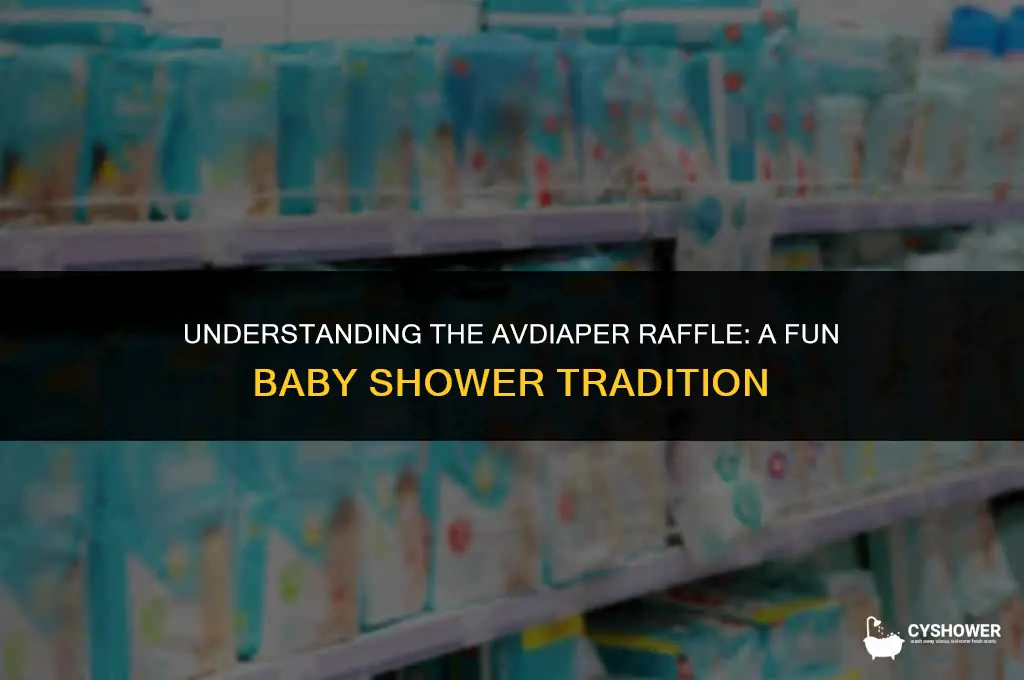 what is avdiaper raffle at a baby shower