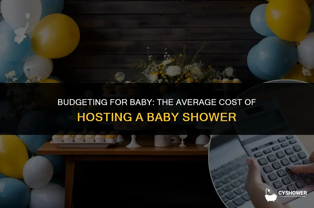 what is average cost of hosting a baby shower