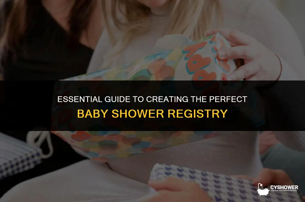 what is baby shower registry
