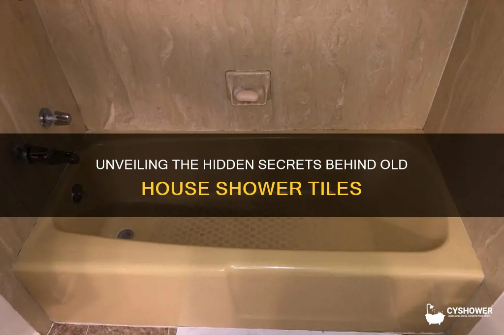 what is behind shower tiles in old house