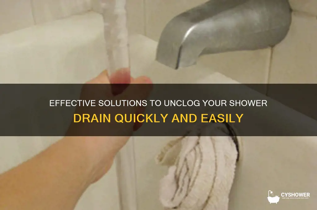 what is best for clogged shower drain
