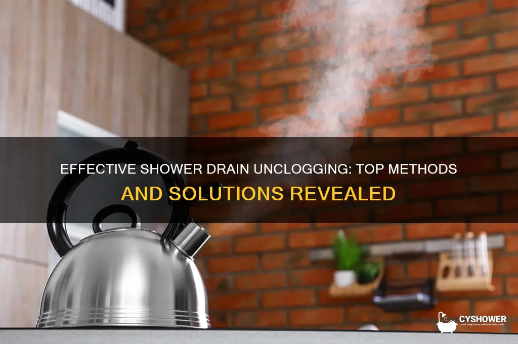 what is best for unclogging shower drain
