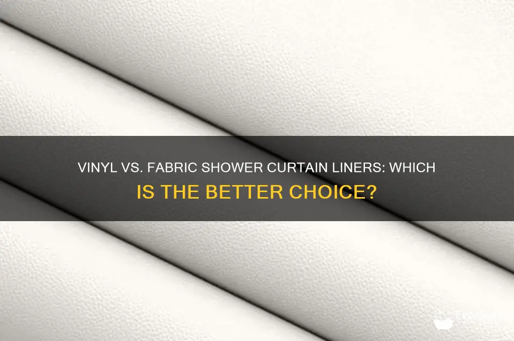 what is better vinyl or material shower curtain liners