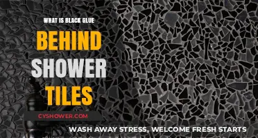Understanding Black Glue: Its Role and Use Behind Shower Tiles