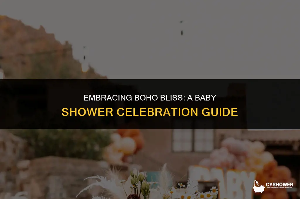 what is boho baby shower