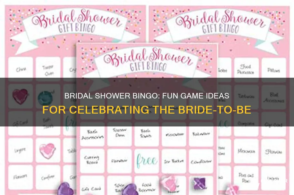 what is bridal shower bingo