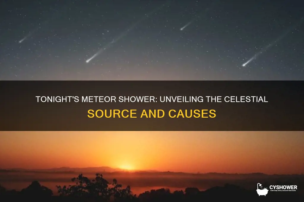 what is causing the meteor shower tonight