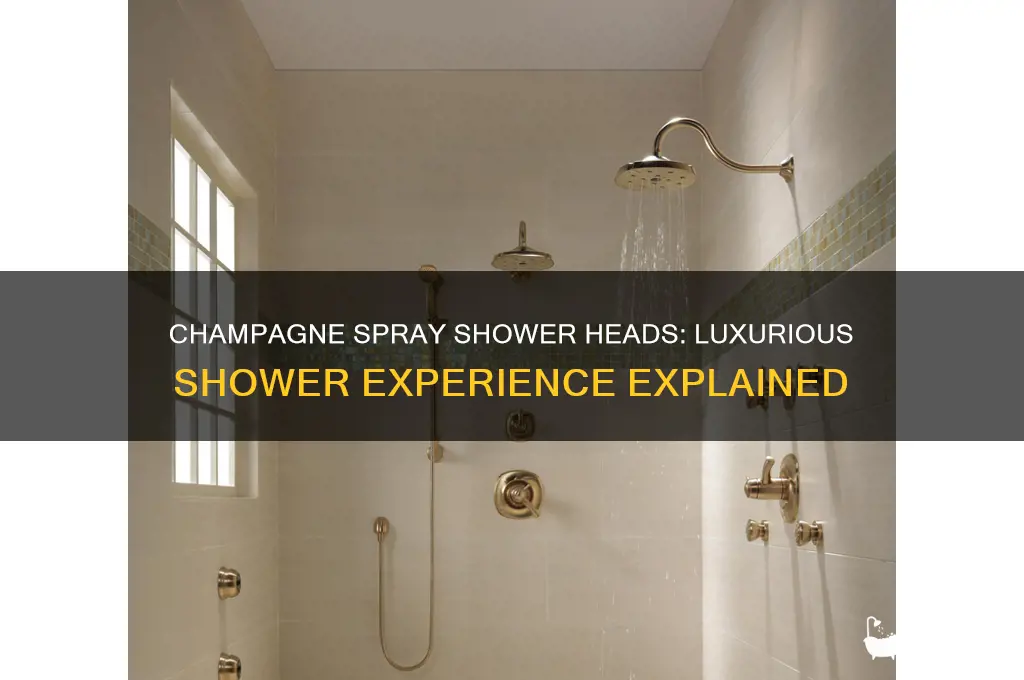 what is champagne spray on shower head