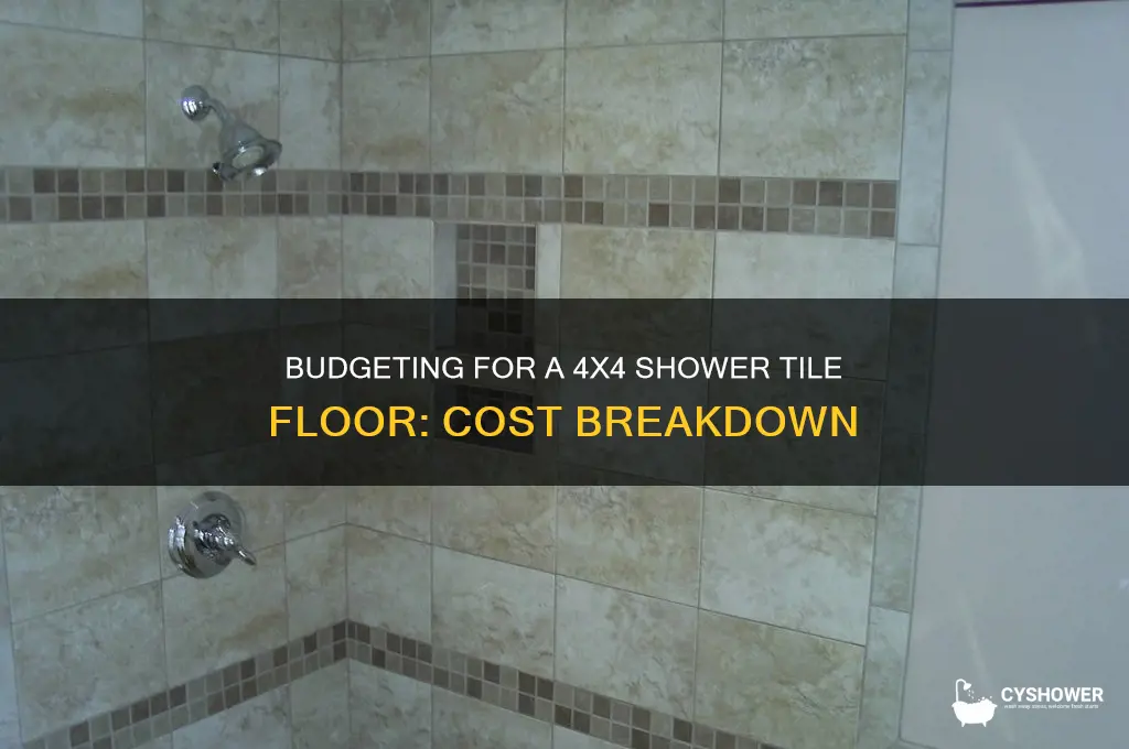 what is cost of new 4x4 shower tile floor