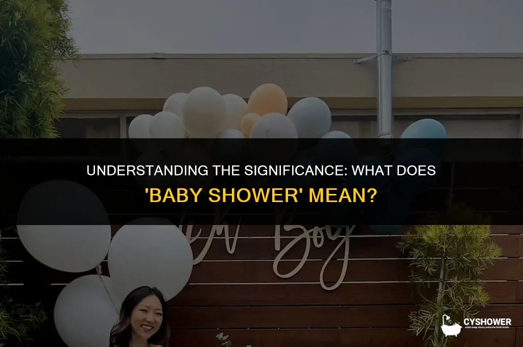 what is d meaning of baby shower
