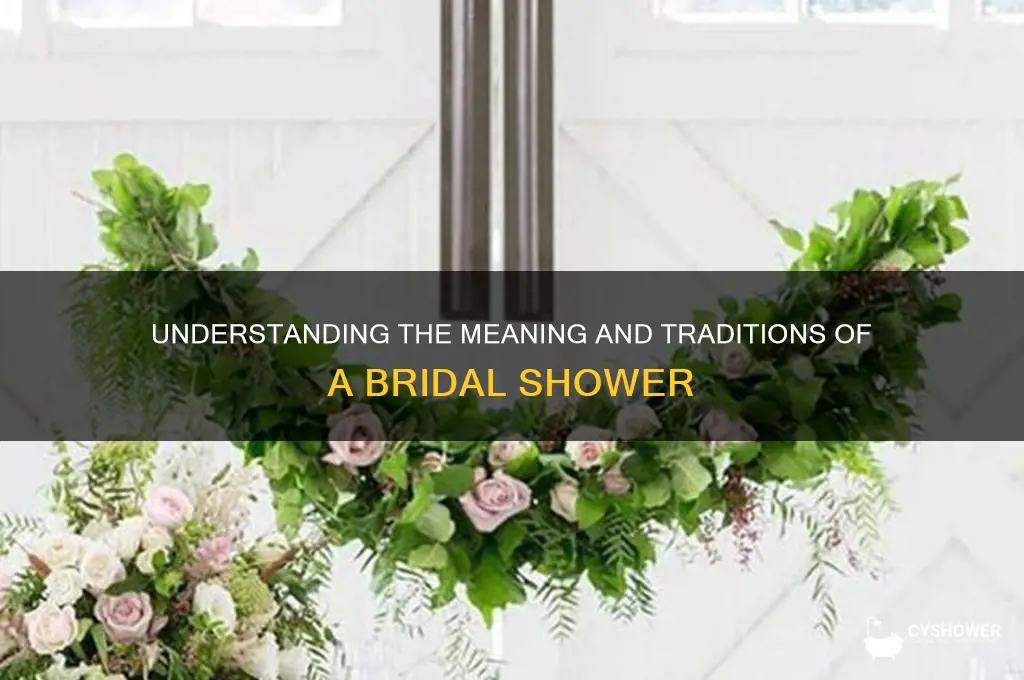 what is d meaning of bridal shower