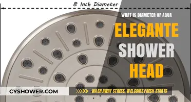 Aqua Elegante Shower Head Diameter: A Comprehensive Guide