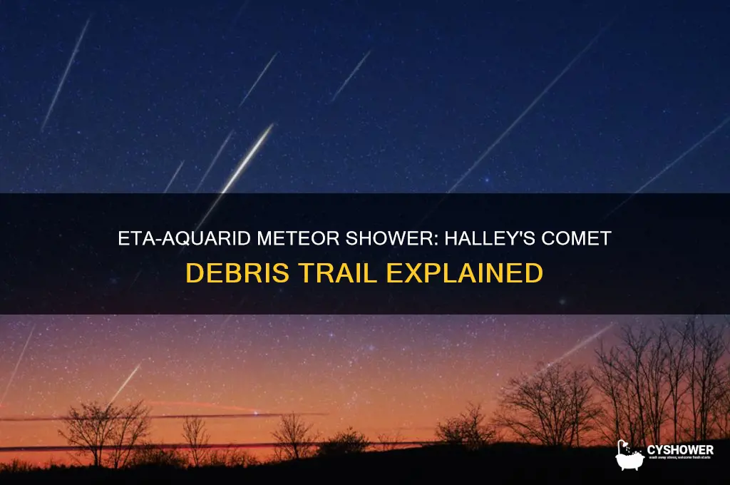 what is eta-aquarid meteor shower caused by