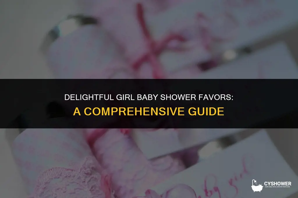 what is girl baby shower favors