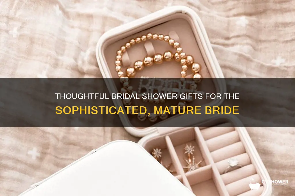what is good gift for bridal shower for mature bride