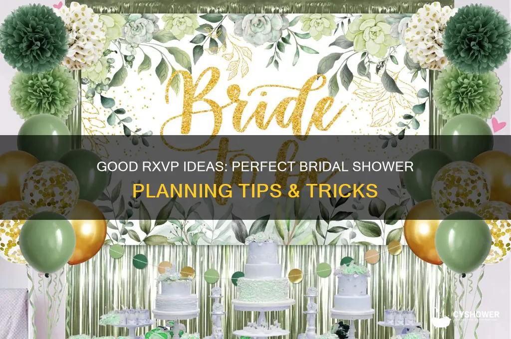 what is good rxvp by for bridal shower