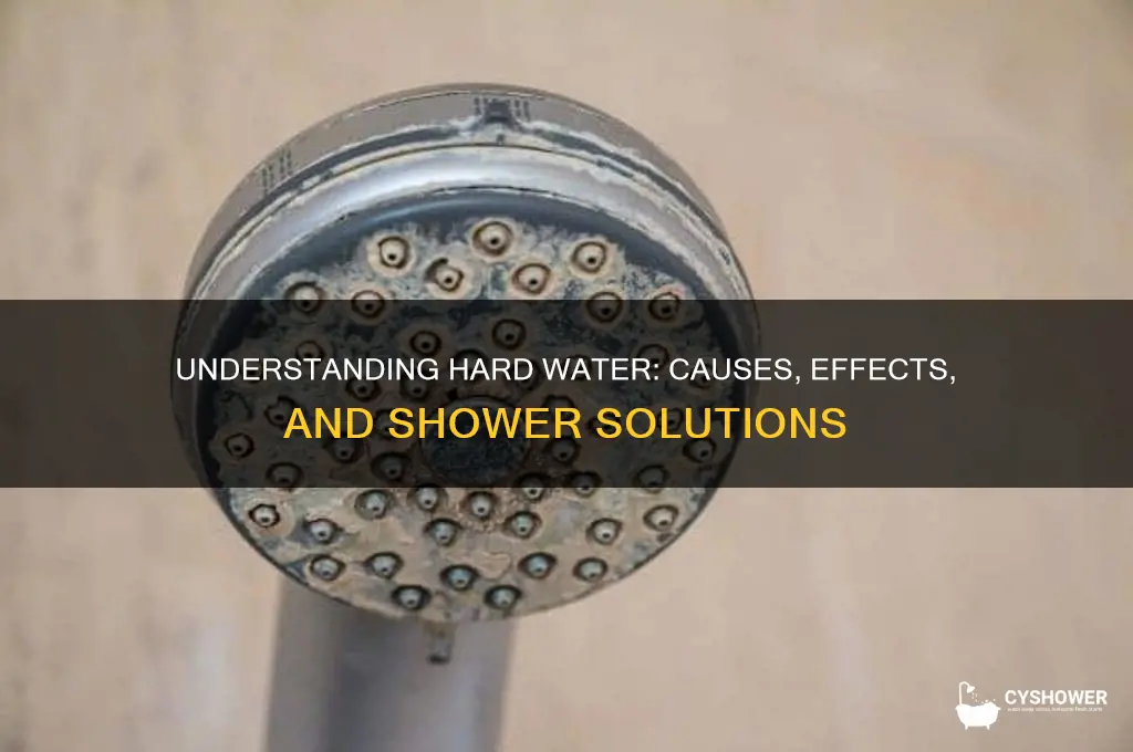 what is hard water in shower
