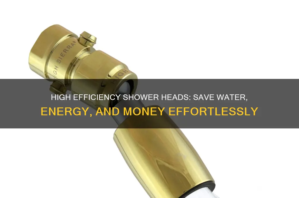 what is high efficiency shower head