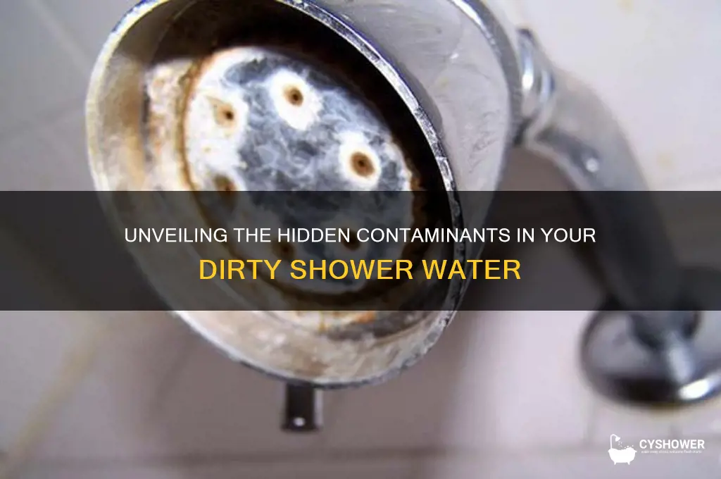 what is in dirty shower water