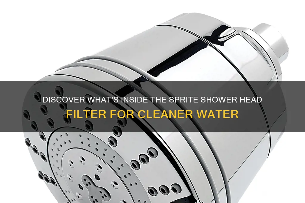 what is in the sprite shower head filter