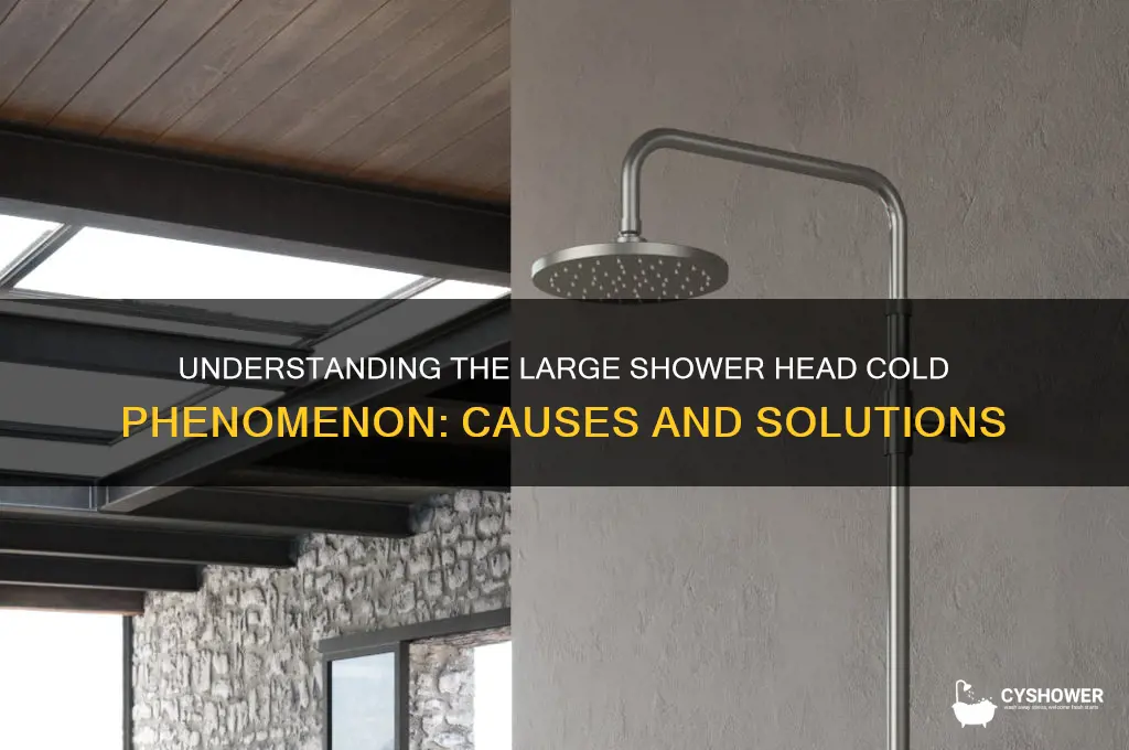what is large shower head cold