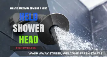 Handheld Shower Head GPM Limits: What’s the Maximum Flow Rate?