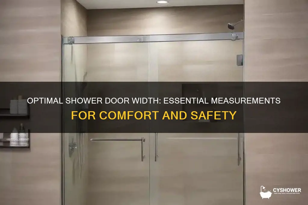 what is minimum width of shower door