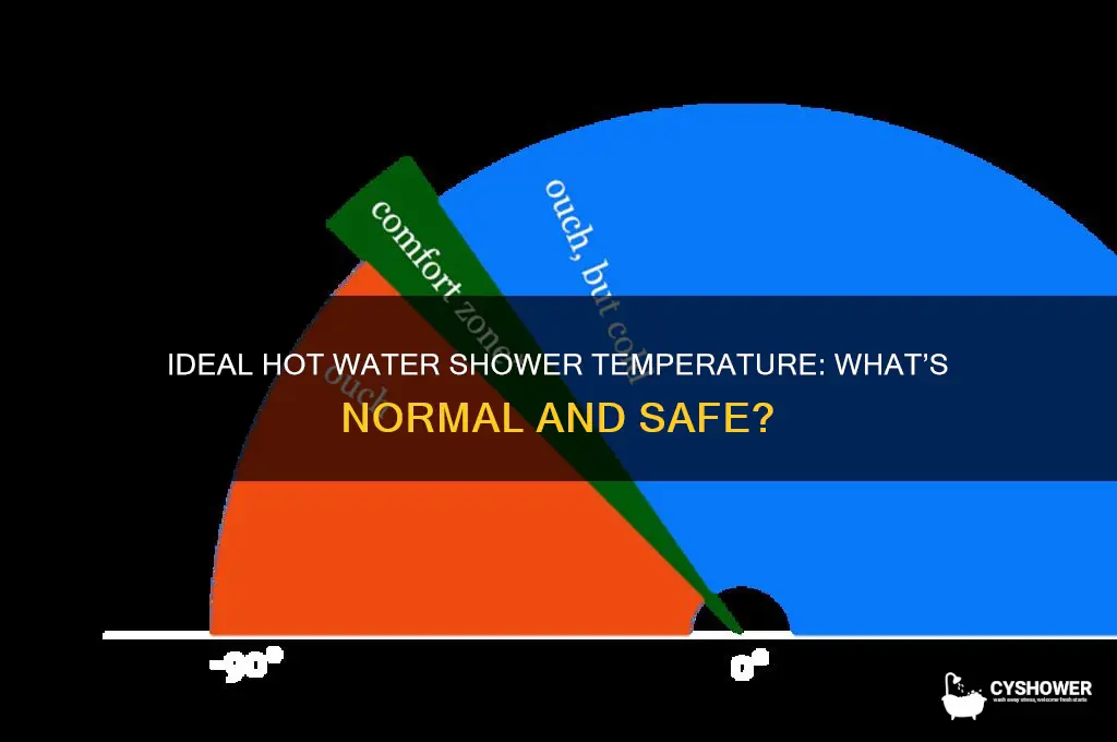 what is normal hot water shower temperature