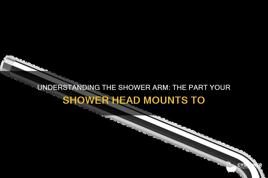 what is part called that shower head mounts to