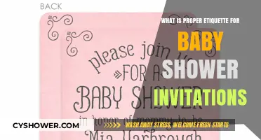 Baby Shower Invitation Etiquette: A Comprehensive Guide