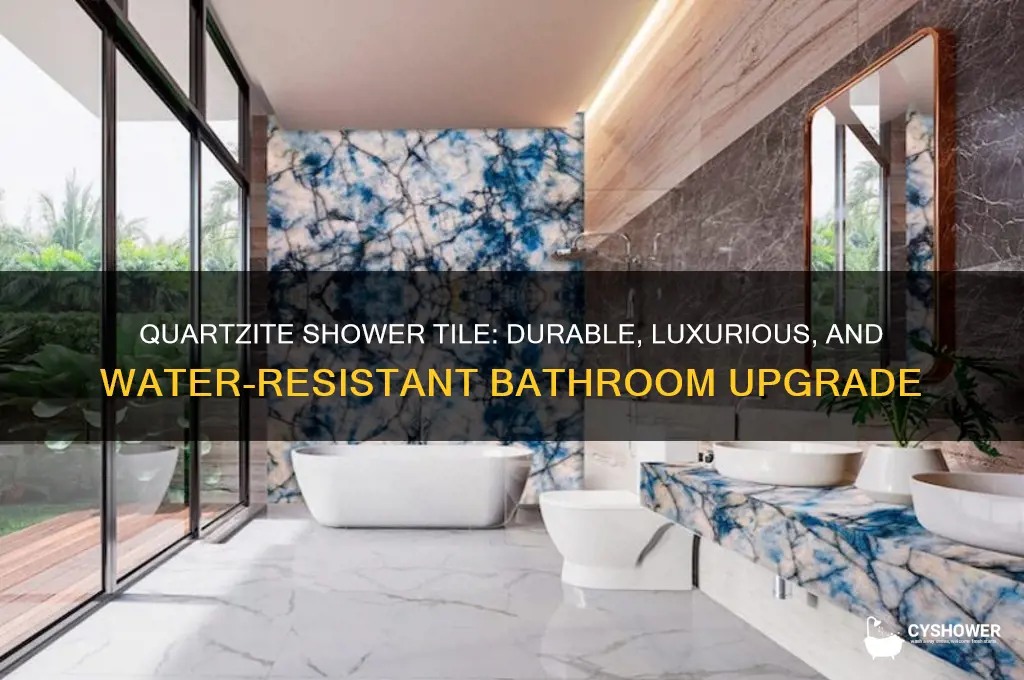what is quartzite shower tile