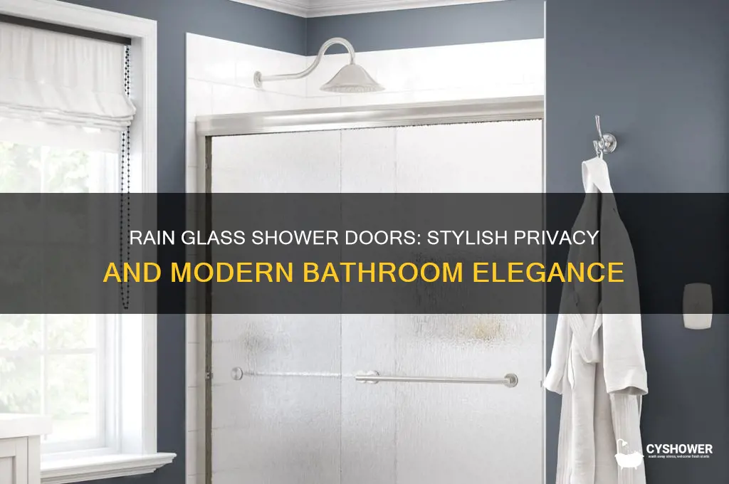 what is rain glass shower door
