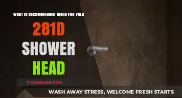Optimal Height Guide for Vola 281D Shower Head Installation