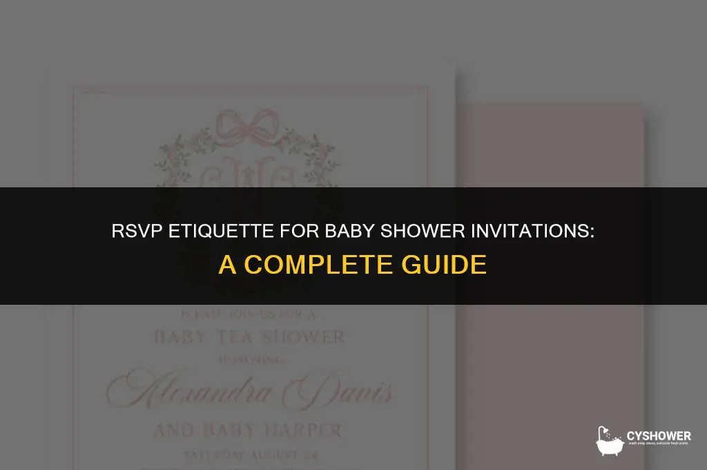 what is rsvp on baby shower invitations